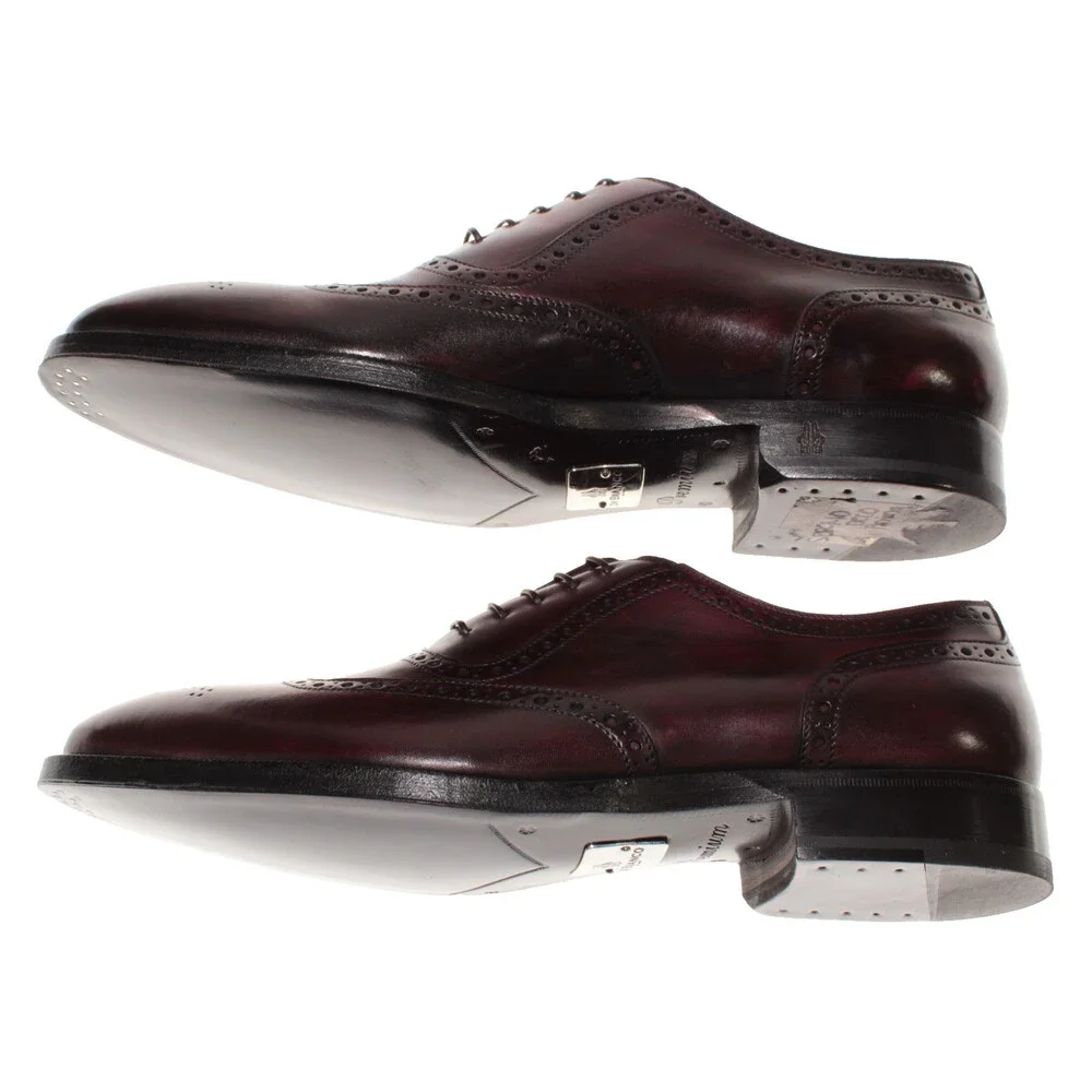 Di Bianco NWD Lace Up Oxford Dress Shoes Size 8 US in Cherry Red Leather
